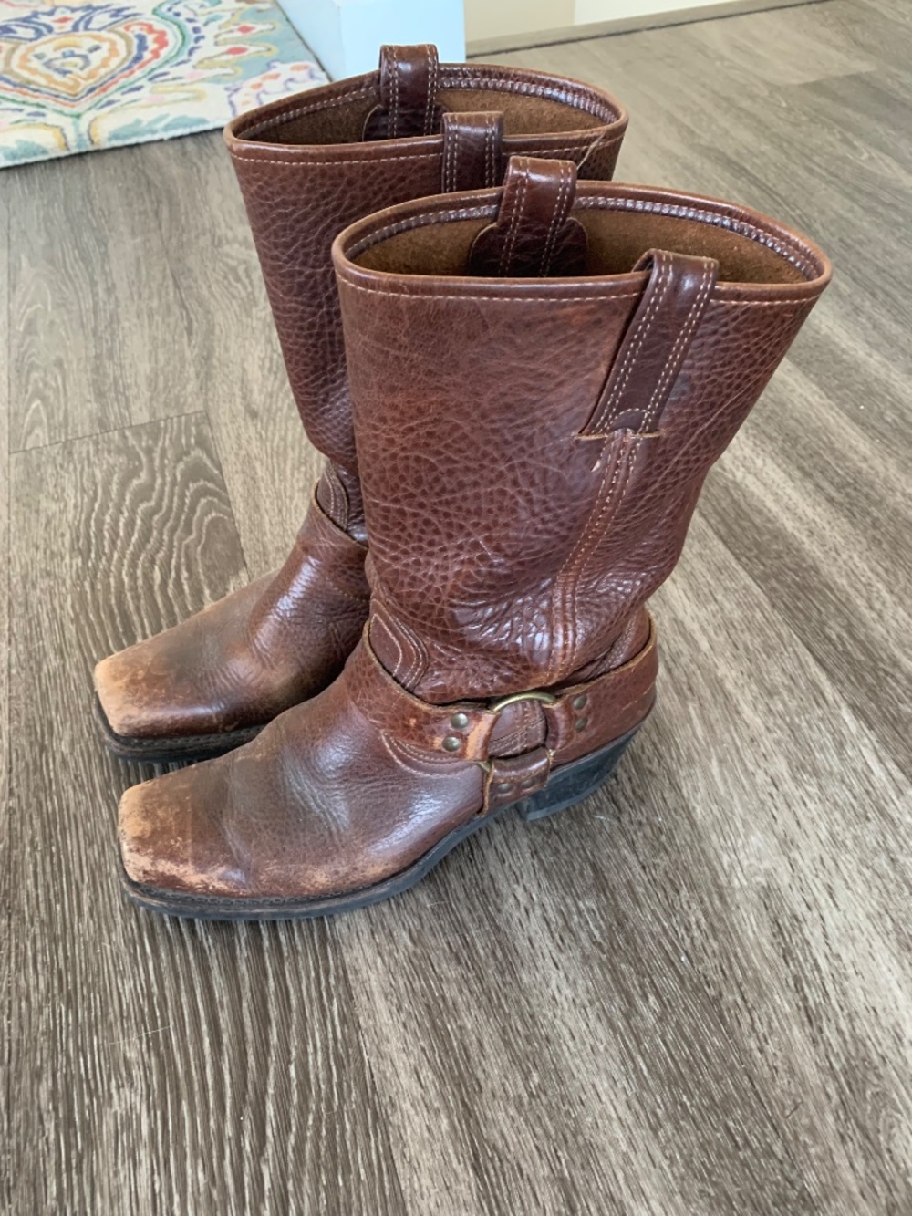 FRYE brown leather boots, VINTAGE, women’s sz 9 - Picture 10 of 11